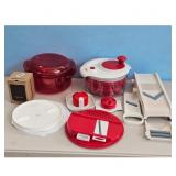Tupperware Kitchen Set - Red & White - Includes Ma