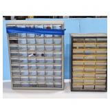Vintage Parts Organizer Cabinets 2-Piece Lot
