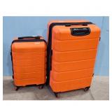 Nautica Orange Hardside Luggage Set 2-Piece