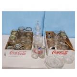 Lot of Vintage Glass Jars and Bottles