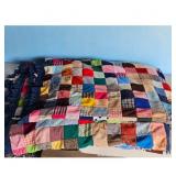 LARGE Patchwork Quilt Blanket Handmade Multi-Color