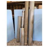 Lot of 5 Assorted Metal Pipes