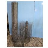 Lot of 3 Chicken Wire Rolls for Garden and Craft U