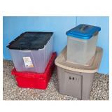 HDX Storage Totes with Lids - Set of 2