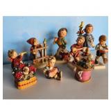 Goebel Hummel Figurine Lot - Children Playing Musi
