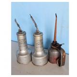 Vintage Eagle Handi-Grip Pump Oilers Lot of 3