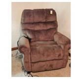 Brown Recliner Lift Chair with Power Controls