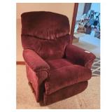 Plush Burgundy Recliner Chair