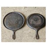 Vintage Wagner Ware Cast Iron Griddle Set