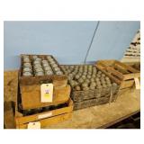 Lot of Vintage Glass Insulators in Wooden Crates a