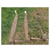 Lot of 3 2-man Cross Cut Saws