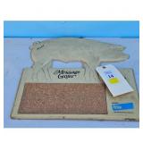 Vintage Arnold Pig Message Center Cork Board with