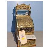 Antique National Cash Register Brass Ornate Displa