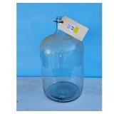 Vintage Blue Glass Carboy Jug Bottle 6 Gallon