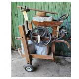 Vintage Wooden Fruit Press Cider Press Machine wit