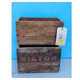 Vintage Winchester & Peters Victor Ammunition Crat
