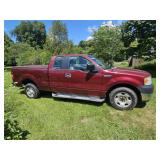 2005 Ford F-150 Truck Red Crew Cab 2WD
