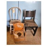 Vintage Wooden Potty Chair/Bentwood chair