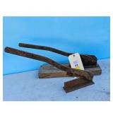 Vintage Metal and Wood Lever Cutters - Lot of 2