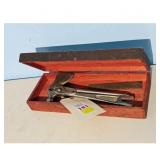 Vintage Combination Tool Axe Pliers Wrench in Wood