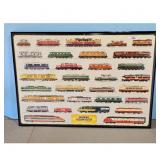Vintage Modern Locomotives Poster Print