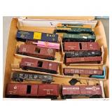 Assorted HO Scale Model Train Cars Lot