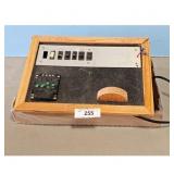 Custom Wooden Control Box with Switches and Compon