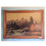 Robert Wood "Mountain River" Landscape Painting