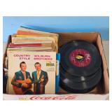 Lot of 7" Vinyl Records - Wilburn Brothers, Bobby