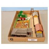 Model Train Scenery Buildings and Accessories Lot