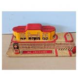 Vintage Tin Litho Union Station Train Station Toy