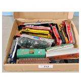 Assorted HO Scale Model Train Cars Lot