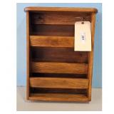 Vintage Wooden Wall Mount Mail Sorter Organizer