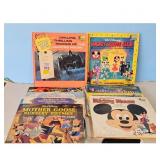 Several Vintage Disney & DC Comics Childrens Recor