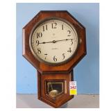 Seth Thomas Octagon Wall Clock with Pendulum