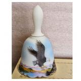 Hand Painted Limited Edition Fenton Bell with Eagl