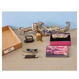Collection of Collectible Knives, Budweiser Tin, B