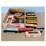 Assorted HO Scale Model Train Cars Lot