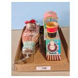 Coca-Cola Tin Train and Bottle Set