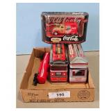 Coca-Cola Matchbox Diecast Truck & Diner Tins Lot