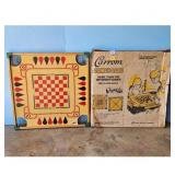 Vintage Carrom Game Board with Original Box