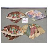 Vintage Advertising Fans Lot - Religious & America