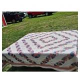 Vintage Quilt 105x98 Inches Floral Pattern