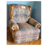 Vintage Recliner Armchair Southwestern Pattern Woo