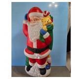 Vintage Blow Mold Santa Claus Christmas Yard Decor