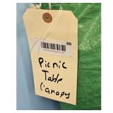 Green Picnic Table Canopy