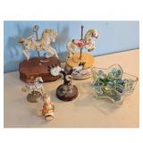 Goebel Figurine/ Carousel Horse/ Eagle Angel Ceram