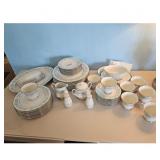 White Blue Floral Noritake China Set