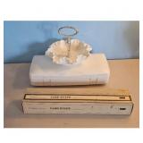 Hamilton Beach Electric Knife Set/Milk Glass Candy