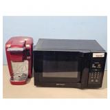 Emerson  Microwave & Red Keurig Lot